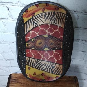 Wooden Painted Handmade Bowl